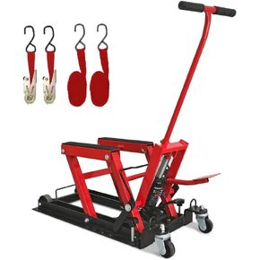 رافعة هيدروليكية للدراجات النارية، رافعة مقصية ATV بقدرة 1500 رطل مع 4 عجلات، حامل رافعة يعمل بالقدم للدراجات النارية ATV UTV Powersports in Kuwait