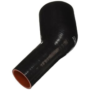 HPS HTSER45-250-400-BLK سيليكون درجة حرارة عالية 4 طبقات معززة 45 درجة خرطوم توصيل مخفض للكوع، الحد الأقصى للضغط 30 رطل لكل بوصة مربعة، طول الساق 4 بوصات على كل جانب، 2-1/2 بوصة > 4 بوصة معرف، أسود in Kuwait