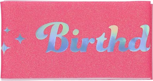 Celebrate It Birthday Girl Sash, Glittery Festive Party Wear, Pink, 62" x 4", 12 Pack in Saudi Arabia