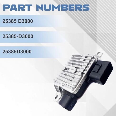 Cooling Fan Resistor 25385-D3000 For 2016-2018 Tucson Sportage 1.6L 2.0L in Saudi Arabia