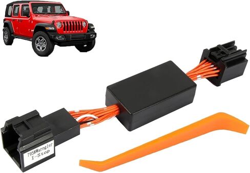 مزيل إيقاف التشغيل التلقائي متوافق مع Jeep Wrangler JL/JLU/Gladiator 2018-2023 - تشغيل المحرك وإيقاف A-Off وتعطيل حذف وحدة كابل تسخير الالتفافية (ليس لنماذج 4XE) in Kuwait