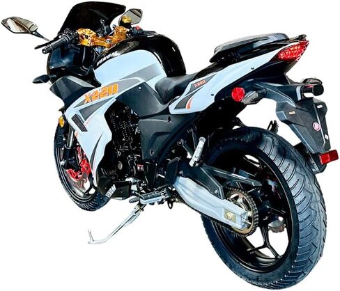 BELMONTE BIKES Venom X22R DF250RTS 250cc Motorcycle | Street Legal 5-Speed Sport Bike | High-Performance Gas Engine | Front & Rear Disc Brakes | Racing-Inspired Design for Adults in Kuwait