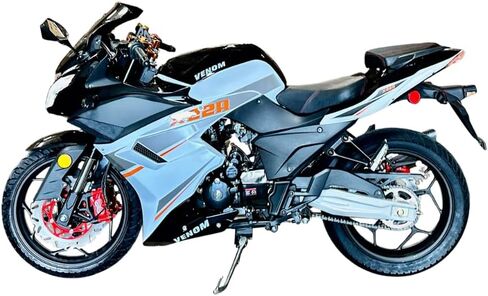 BELMONTE BIKES Venom X22R DF250RTS 250cc Motorcycle | Street Legal 5-Speed Sport Bike | High-Performance Gas Engine | Front & Rear Disc Brakes | Racing-Inspired Design for Adults in Kuwait