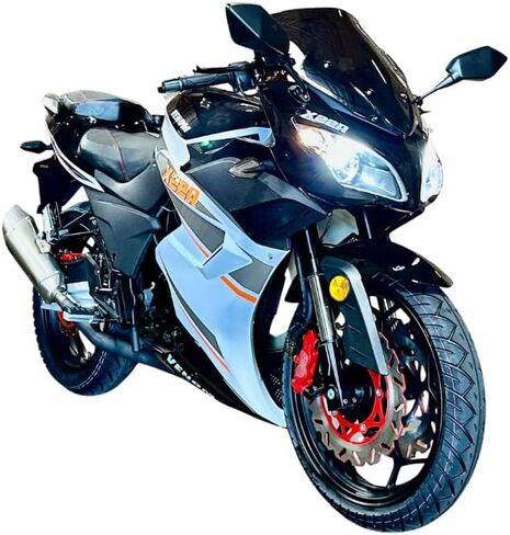 BELMONTE BIKES Venom X22R DF250RTS 250cc Motorcycle | Street Legal 5-Speed Sport Bike | High-Performance Gas Engine | Front & Rear Disc Brakes | Racing-Inspired Design for Adults in Kuwait