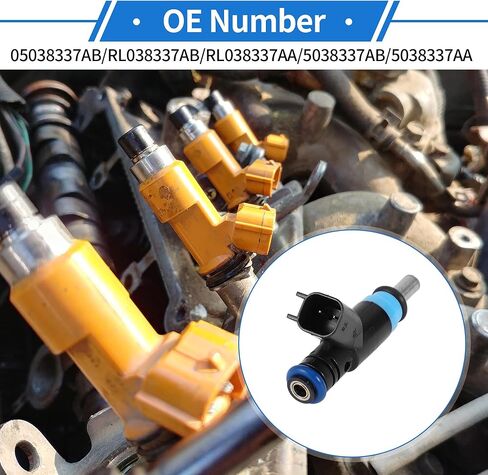 1 قطعة No.05038337AB/RL038337AB/RL038337AA/5038337AB/5038337AA حاقن الوقود لكرايسلر 300 V8 6.4L 2012-2014 محرك السيارة تدفق مباراة الوقود فوهة in Kuwait