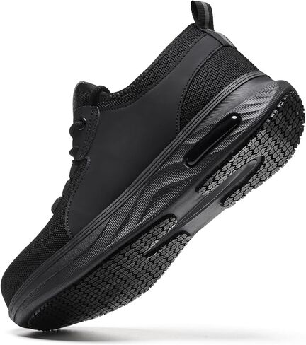 أحذية عمل واسعة غير قابلة للانزلاق للرجال والنساء مقاومة للماء ومقاومة للانزلاق في مطبخ الشيف والتنس والمشي والجري أحذية رياضية خفيفة الوزن ومريحة in Kuwait