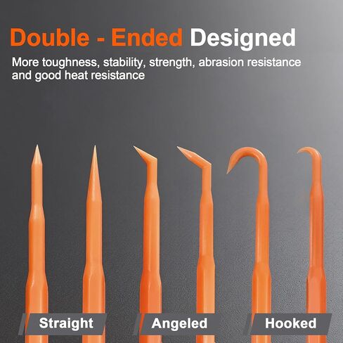 20PCS Delicate Pickup Tool Set, Non-Marring Scraper & Pry bar Kit, Multifunction Double-ended Mini Pick and HookTools, for various jobs detail clean, separating small parts, remove trim clips… in Kuwait