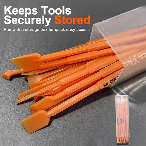 20PCS Delicate Pickup Tool Set, Non-Marring Scraper & Pry bar Kit, Multifunction Double-ended Mini Pick and HookTools, for various jobs detail clean, separating small parts, remove trim clips… in Kuwait