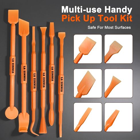 20PCS Delicate Pickup Tool Set, Non-Marring Scraper & Pry bar Kit, Multifunction Double-ended Mini Pick and HookTools, for various jobs detail clean, separating small parts, remove trim clips… in Kuwait