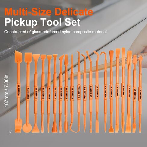 20PCS Delicate Pickup Tool Set, Non-Marring Scraper & Pry bar Kit, Multifunction Double-ended Mini Pick and HookTools, for various jobs detail clean, separating small parts, remove trim clips… in Kuwait