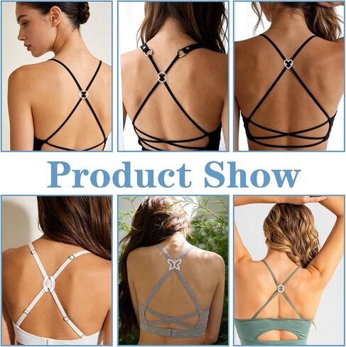 14 Pcs Bra Strap Clips Bra Strap Holders for Slipping, Bras Clips to Make Racerback, Conceal Hide Straps, Cleavage Control, Clear in Saudi Arabia