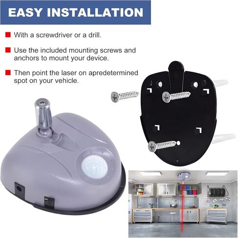Parking Guide Assist Laser Sensor, 360-Degree Adjustable Wider Angles Garage Parking Sensor with AC Adapter, Park Assistant Guide System Car Stop Indicator for Automotive in Saudi Arabia
