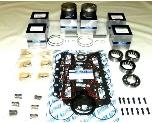 Rareelectrical 60 Deg Standard Powerhead Rebuild Kit Compatible With Johnson/Evinrude 6 Cyl 3.600 Bore 60 Degree Carb 150-175Hp 1991-2006 By Part Numbers 100-130-20 in Saudi Arabia