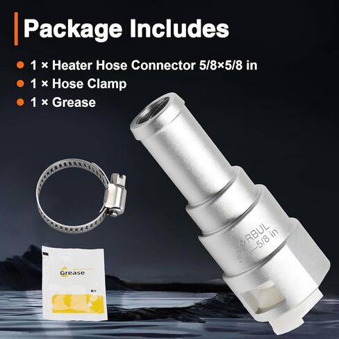 ترقية الألومنيوم HVAC سخان الأساسية موصل خرطوم 5/8in أنبوب سخان × 5/8in خرطوم المبرد يصلح لشيفي كاديلاك جي إم سي بونتياك فورد ساب، موصل خرطوم المبرد استبدال # 15119175 800-403 in Kuwait