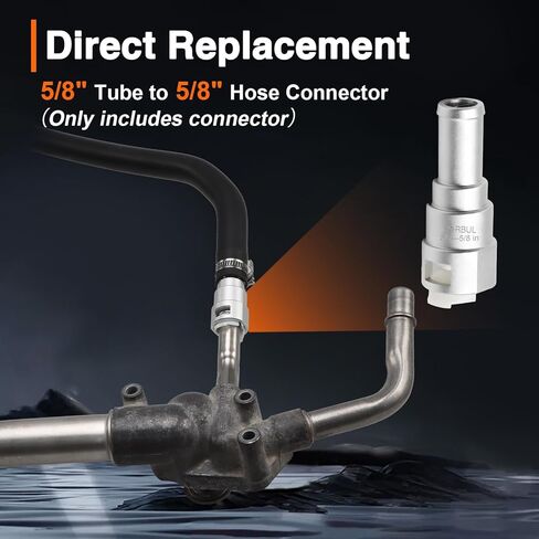 ترقية الألومنيوم HVAC سخان الأساسية موصل خرطوم 5/8in أنبوب سخان × 5/8in خرطوم المبرد يصلح لشيفي كاديلاك جي إم سي بونتياك فورد ساب، موصل خرطوم المبرد استبدال # 15119175 800-403 in Kuwait