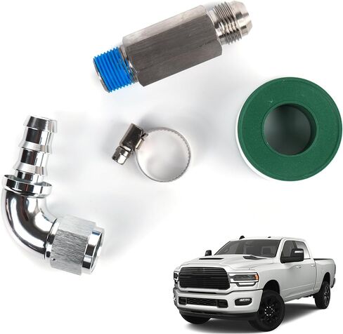 Upgraded Heater Hose Connector Compatible with Dodge Ram 6.7L 2007.5-2024 Replace# 52014739AG 55056711AC 55056966AA 68005253AA 10AN Push Lock Fitting in Kuwait