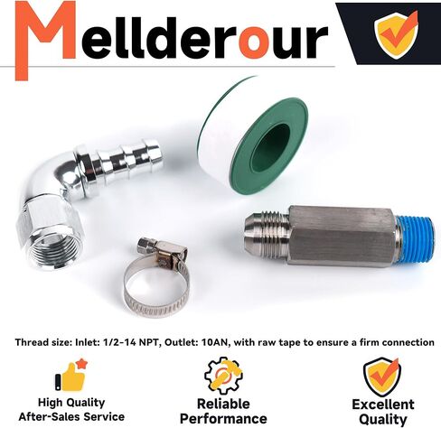 Upgraded Heater Hose Connector Compatible with Dodge Ram 6.7L 2007.5-2024 Replace# 52014739AG 55056711AC 55056966AA 68005253AA 10AN Push Lock Fitting in Kuwait