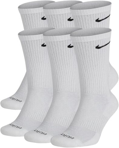 Nike Everyday Plus Dri-FIT Cushioned Crew Long Athletic Training Casual Socks - 6 Pack in Saudi Arabia
