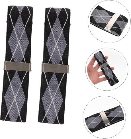 2pcs Men Women Fashion Elastic Cuff Armband Adjustable Shirt Sleeve Holders Elastic Sleeve Garters for Travel in Saudi Arabia