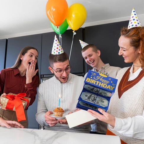 مغلف أموال عيد الميلاد للهدايا النقدية، حاملي أموال عيد ميلاد سعيد من الذهب الأزرق، مغلفات نقدية مفاجئة، أفكار هدايا، حامل بطاقات للرجال والنساء، حفلات المكافآت in Saudi Arabia