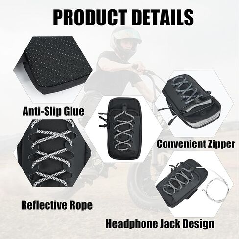 2 حزمة من حقيبة إطار الدراجة الكهربائية الترابية، حقيبة غطاء أمامي للدراجة النارية متوافقة مع Surron Light Bee S/X، Tutti Soleil 01، Yozma IN 10، E-Ride Pro SR/S/SS، Talaria MX3/MX4/MX5 ملحقات الدراجة الإلكترونية (أسود) in Kuwait