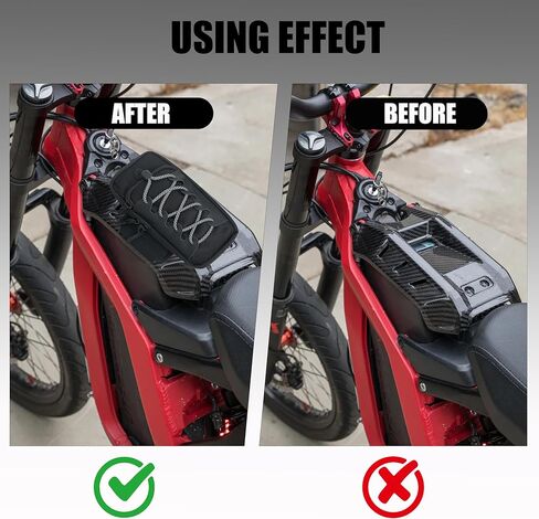 2 حزمة من حقيبة إطار الدراجة الكهربائية الترابية، حقيبة غطاء أمامي للدراجة النارية متوافقة مع Surron Light Bee S/X، Tutti Soleil 01، Yozma IN 10، E-Ride Pro SR/S/SS، Talaria MX3/MX4/MX5 ملحقات الدراجة الإلكترونية (أسود) in Kuwait