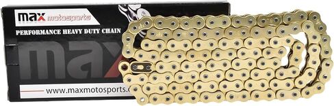 استبدال سلسلة Max Motosports 525 Pitch 116 Links Gold O-Ring لسوزوكي GSXR 750 2006-2021 in Saudi Arabia