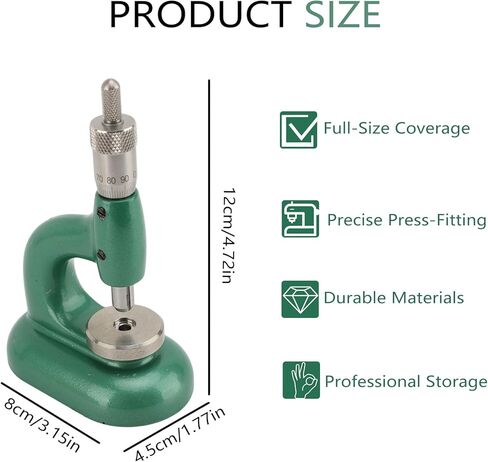 أداة إصلاح تفكيك الساعة، مجموعة ضغط تفكيك علبة الساعة المصنوعة من سبائك الألومنيوم مع 48 قطعة من قوالب ثقب المجوهرات، آلة تركيب الأحجار الكريمة لإعداد الساعات لمتاجر الإصلاح والمهنيين in Kuwait