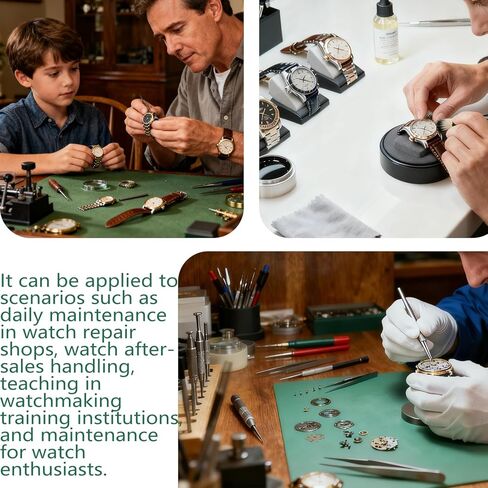 أداة إصلاح تفكيك الساعة، مجموعة ضغط تفكيك علبة الساعة المصنوعة من سبائك الألومنيوم مع 48 قطعة من قوالب ثقب المجوهرات، آلة تركيب الأحجار الكريمة لإعداد الساعات لمتاجر الإصلاح والمهنيين in Kuwait