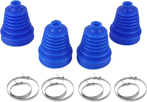 4Sets Car Silicone Constant Speed Dust Cover Universal Ball Round Clamp Track Connector Kit CV Boot Replacement in Saudi Arabia