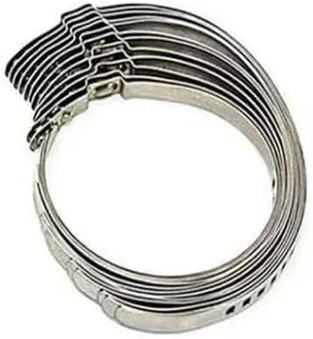 5Pcs/10Pcs Universal Stainless Steel Axle CV Joint Boot Crimp Clamp Kit Driveshaft CV Boot Clamp 25-50mm 50-120mm Adjustable(5pcs L and 5pcs S) in Saudi Arabia