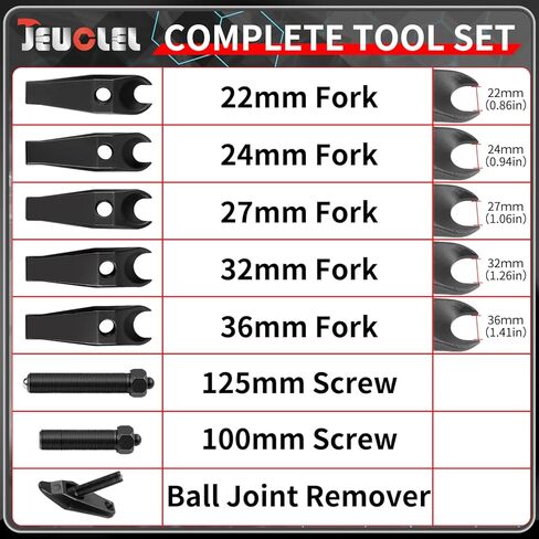 Ball Joint Separator Kit Compatible with BMW Benz Land Rover Audi Porsche, Heavy Duty Tie Rod Removal Tool 22mm 24mm 27mm 32mm 36mm Tie Rod Ends Remover Tool Control Arms Steering Knuckles in Saudi Arabia