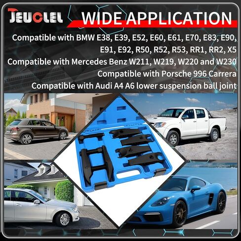Ball Joint Separator Kit Compatible with BMW Benz Land Rover Audi Porsche, Heavy Duty Tie Rod Removal Tool 22mm 24mm 27mm 32mm 36mm Tie Rod Ends Remover Tool Control Arms Steering Knuckles in Saudi Arabia