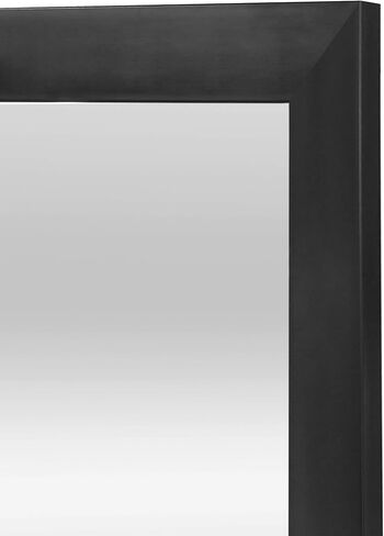 Over Door Full Length Mirror, 13.5x49.5 Inch Rectangular Hanging Mirror with Frame for Wall & Door, Includes Anti-Tip Hardware, Perfect for Bedroom, Closet, Entryway, Bathroom, Dorm (Black) in Saudi Arabia