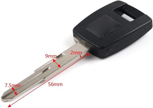 CNxinn10 شفرة مفتاح فارغة مفتاح معدني غير مصقول مع ABS العلوي الأسود للدراجات النارية لسوزوكي GSX DL650 DL650AL3 DL1000 V-STROM in Saudi Arabia