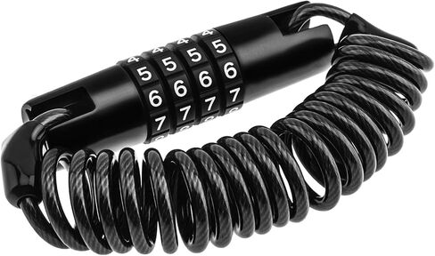 Windance Stainless Steel Retractable Password Lock, Helmet Luggage Lock Cable, Metal Body Anti-Theft Keyless Travel with 4 Digit Coded Combination, Secures Your Suitcase Backpack in Saudi Arabia