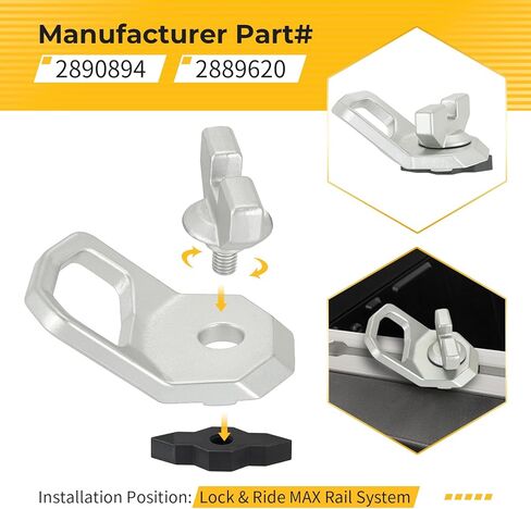 M MATI 2 قطعة Lock & Ride MAX D-Rings لـ Polaris X-pedition XP Adventure EPS Ultimate Premium North-Star Ranger Crew X-D 1500 2024-2025 2890894 2889620 in Kuwait