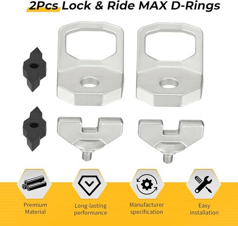 M MATI 2 قطعة Lock & Ride MAX D-Rings لـ Polaris X-pedition XP Adventure EPS Ultimate Premium North-Star Ranger Crew X-D 1500 2024-2025 2890894 2889620 in Kuwait