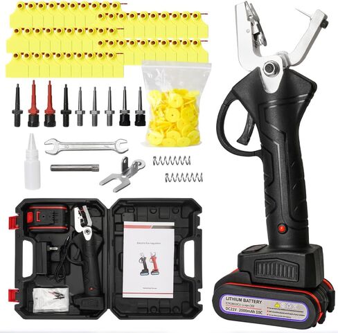 أداة وضع العلامات الكهربائية مع 10 إبر و100 علامة مرقمة 1-100 تصميم آمن مضاد للضغط وضع علامات عالي السرعة من الفولاذ المقاوم للصدأ المتين in Kuwait