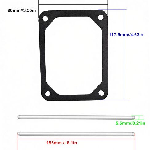 690971 Push Rods Rocker Cover Gasket Fit for BS Lawn Mower Part Replace 690981 690982 273486 in Saudi Arabia