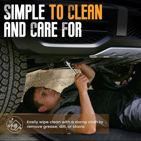 حصيرة الزاحف السحرية، 60 بوصة × 28 بوصة، حصيرة إصلاح السيارة المحمولة، حصيرة ميكانيكا قابلة للطي مع حقيبة تخزين للمركبات منخفضة الخلوص والأسطح غير المستوية، أعمال أرضية المرآب in Kuwait