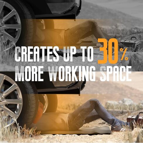 حصيرة الزاحف السحرية، 60 بوصة × 28 بوصة، حصيرة إصلاح السيارة المحمولة، حصيرة ميكانيكا قابلة للطي مع حقيبة تخزين للمركبات منخفضة الخلوص والأسطح غير المستوية، أعمال أرضية المرآب in Kuwait