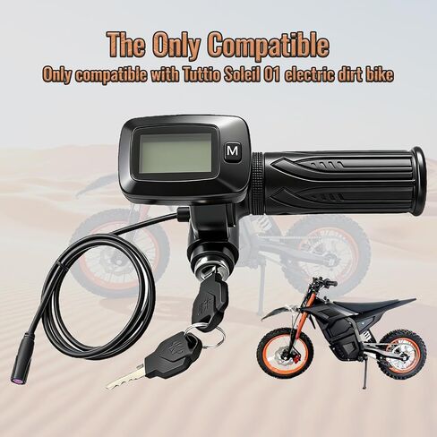 دواسة الوقود للدراجة الترابية الكهربائية Tuttio Soleil 01، شاشة LCD 48 فولت مع زر M، شاشة Tuttio Ebike المتكاملة، تناسب فقط Tuttio Soleil01 (بدون غير M)، ملحقات Tutti Soleil 01 للمراهقين in Kuwait