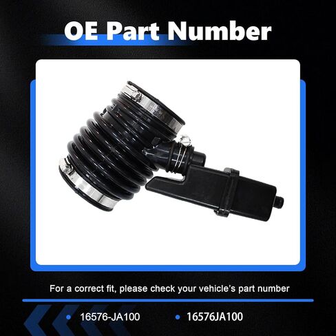 خرطوم آخذ للهواء من AUCERAMIC مناسب لنيسان ألتيما 2007-2018 3.5L V6 استبدال #16576-JA100, 16576JA100 in Kuwait