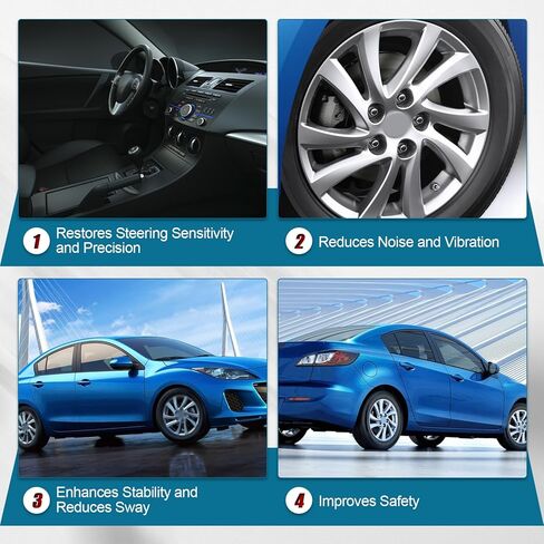 BBM2-33-021C 686-380 Front Passenger Side Steering Knuckle compatible with Mazda 3 2010-2013 RH Front Right Side Steering Knuckle Replace# BBM233021C BBM2-33-021 BBM233021 in Kuwait