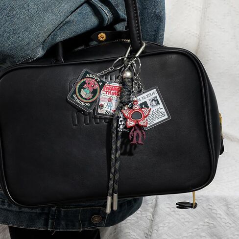 H.ebony 5Pcs Stranger 5 Keychains for Women Men, Movie Theme Keychain, Car Charms Backpack Key Key Chain Accessories Wristlet Chain in Saudi Arabia