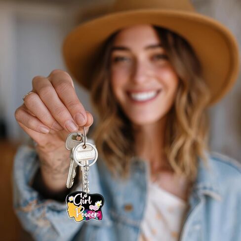 Moon Boat 60pcs Womens History Month Decorations Acrylic Keychain Bulk for International Women’s Day, Empowerment, Feminist Gifts in Saudi Arabia