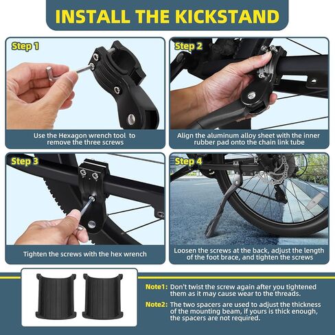 مسند دراجة Desoto عالمي، حامل خلفي خلفي مع ارتفاع قابل للتعديل، مواد عالية الجودة للدراجات الجبلية على الطرق مقاس 24-29 بوصة in Kuwait