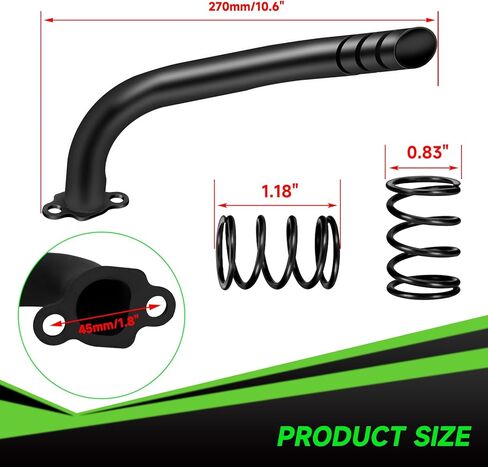 PE22 Carburetor Exhaust Pipe Throttle Cable Kit Compatible with Predator 212cc 196cc Coleman Mini Bike CT200U-EX BT200X B200R KT196 Go Kart Baja MB200 Warrior GX160 GX200 Clone Engine Parts in Saudi Arabia