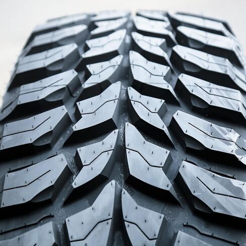 مجموعة من 2 إطارات شعاعية للشاحنات الخفيفة للطرق الوعرة M/T للرياح المتقاطعة - 35X12.50R22 35X12.50X22 35X12.50-22 117Q نطاق التحميل E LRE 10 طبقات BSW جدار جانبي أسود in Saudi Arabia